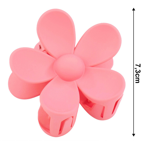 SPINKA DO WŁOSÓW duża klamra matowa klamerka żabka szczęka KWIAT