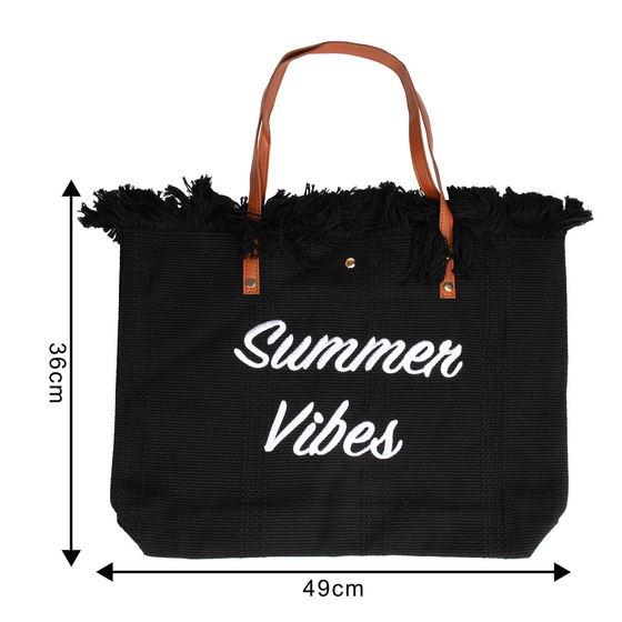 TOREBKA DAMSKA na ramię TORBA duża BOHO shopper pojemna PLAŻOWA