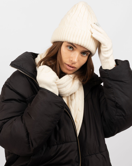 Alessio KOMPLET CZAPKA + KOMIN + RĘKAWICZKI DOTYKOWE ciepły POLAR ZIMOWY