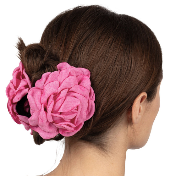 SPINKA ozdoba DO WŁOSÓW duża klamra KWIAT klasyczna elegancka