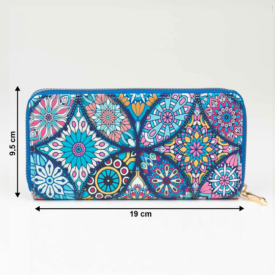 PORTFEL DAMSKI Alessio PORTMONETKA Miękki Styl Ludowy FOLK