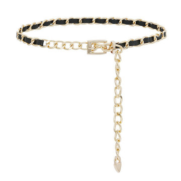 PASEK damski ŁAŃCUCH do sukienki wąski OZDOBNY