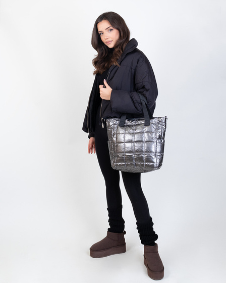 Alessio TOREBKA Damska PIKOWANA TORBA KLASYCZNA Shopper QUILTED