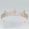 DIADEM Korona Tiara MISS GLOW ŚLUBNY ZŁOTY cyrkonie KRYSZTAŁY