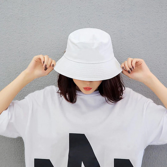 BUCKET HAT czapka biało czarna KAPELUSZ RYBACKI