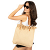 TOREBKA DAMSKA na ramię TORBA duża BOHO shopper pojemna PLAŻOWA