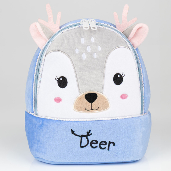 PLECAK SZKOLNY dla Dziewczynki Chłopca Przedszkolaka Bambi PLUSZOWY