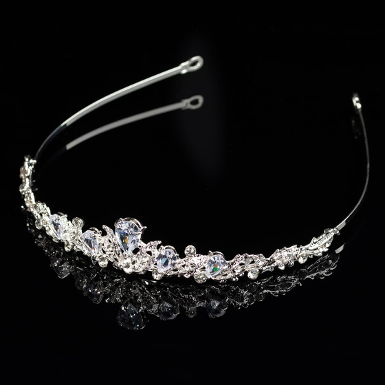 Ozdoba ŚLUBNA damska korona TIARA ślub DIADEM kryształ elegancka