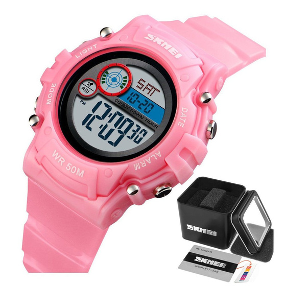 ZEGAREK dziecięcy SKMEI 1477 elektroniczny RÓŻOWY