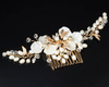 OZDOBA DO WŁOSÓW grzebyk ŚLUBNA perełki BIAŁA ślub