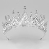 DIADEM Korona Tiara MISS GLOW ŚLUBNY srebrny cyrkonie KRYSZTAŁY