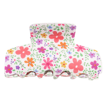 KLAMRA szczęka SPINKA do włosów duża KLAMERKA  kwiatek KWIATY