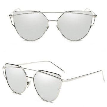 OKULARY PRZECIWSŁONECZNE damskie LUSTRZANKI silver