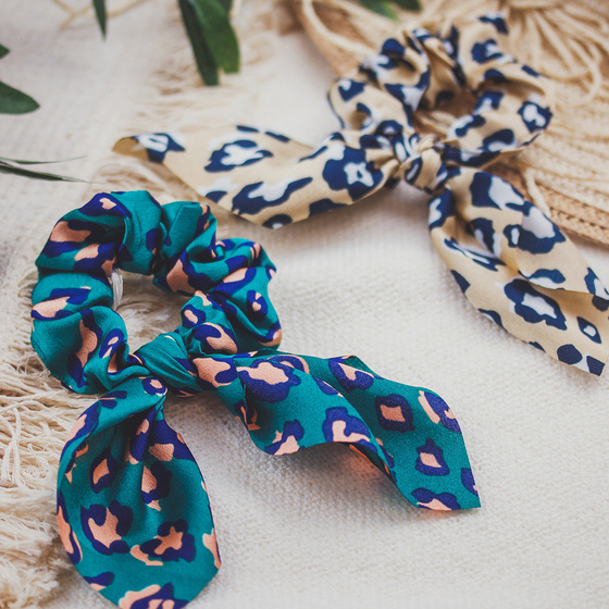 GUMKA DO WŁOSÓW panterka SCRUNCHIE apaszka frotka