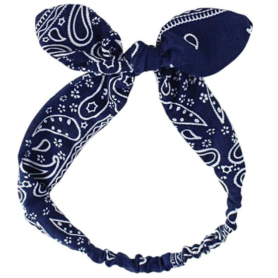 OPASKA do włosów PIN UP kokarda BANDAMKA na gumce na głowę