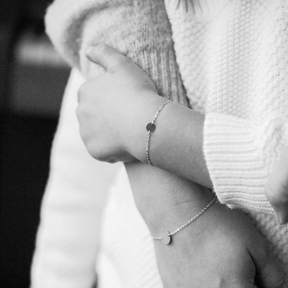 Bransoletka CELEBRYTKA kółko STAL SZLACHETNA