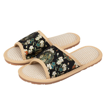 KAPCIE damskie Alessio domowe KWIATY Lekkie Miękkie FOLK r. 36-37