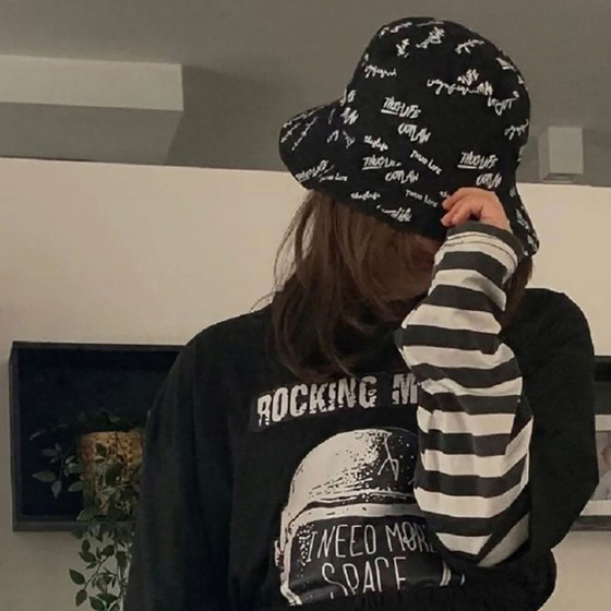 BUCKET HAT czapka dwustronna napis KAPELUSZ rybacki