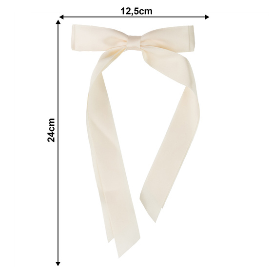 SPINKA DO WŁOSÓW kokarda wstążka długa cienka elegancka delikatna