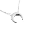 NASZYJNIK damski księżyc STAL SZLACHETNA srebrny