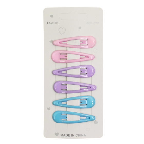 ZESTAW SPINEK dla dziewczynki 6 sztuk SPINKI DO WŁOSÓW dla dziecka spinka