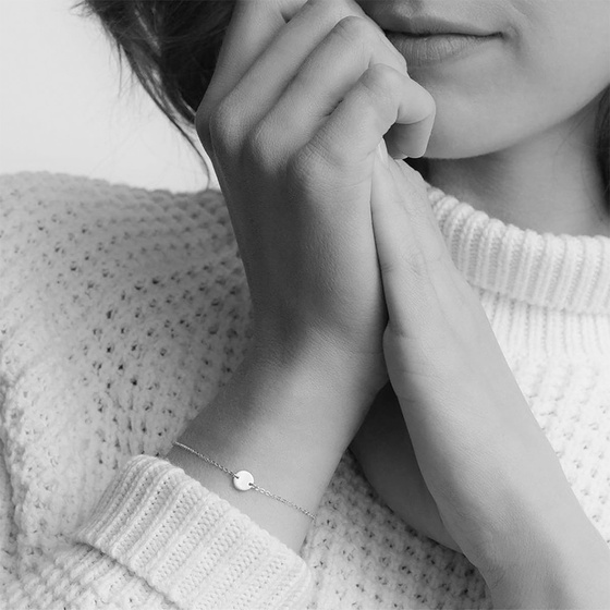 Bransoletka CELEBRYTKA kółko STAL SZLACHETNA