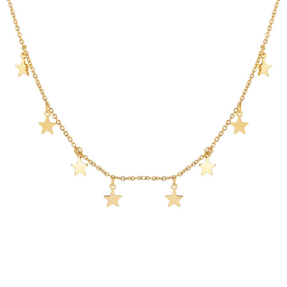 Naszyjnik choker STAL SZLACHETNA POZŁACANA