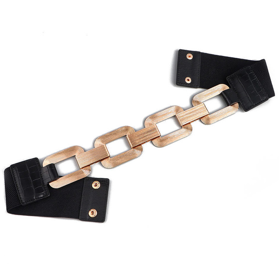 PASEK damski szeroki ELASTYCZNY PAS gumowy