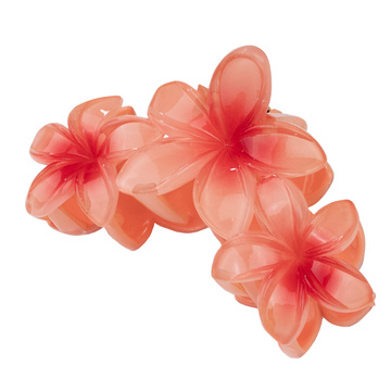 KLAMRA szczęka SPINKA do włosów duża KWIATY kwiatek HAWAJSKA KWIAT PLUMERII