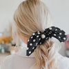 GUMKA DO WŁOSÓW frotka SCRUNCHES kropki PERŁA 