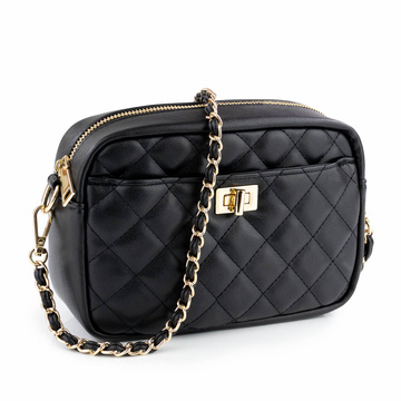 Alessio TOREBKA Damska PIKOWANA CROSSBODY na ramię łańcuszek QUILTED