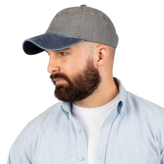 KASZKIETÓWKA czapka z daszkiem BEJSBOLÓWKA jeans