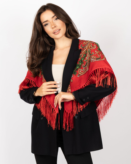 CHUSTA Ludowa Alessio GÓRALSKA Folk KWIATY DUŻA