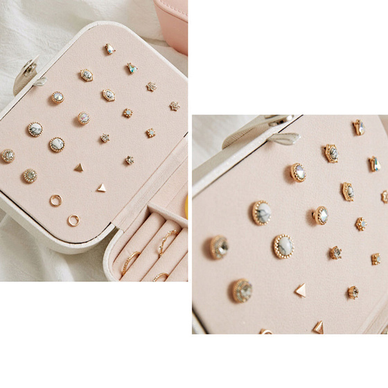 Kuferek na biżuterię elegancki SZKATUŁKA organizer mały