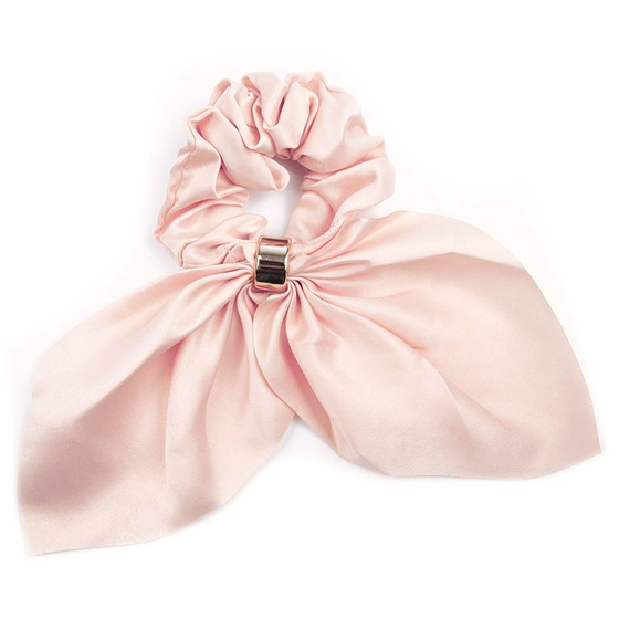 GUMKA do włosów frotka SCRUNCHIE KOKARDA łososiowa