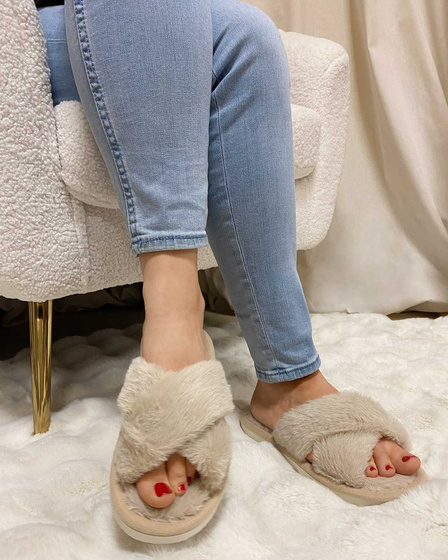 KAPCIE damskie Ciepłe PLUSZOWE CIAPY OCIEPLANE r. 36-37