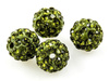 SHAMBALLA KULKA SWAROVSKI OLIVINE 228 10mm