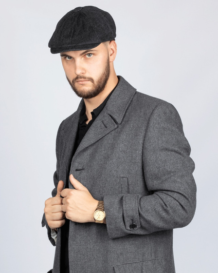 KASZKIET Męski Alessio Stylowy Elegancki NEWSBOY CAP Jesień Zima RETRO