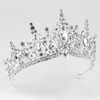 DIADEM Korona Tiara MISS GLOW ŚLUBNY srebrny cyrkonie KRYSZTAŁY