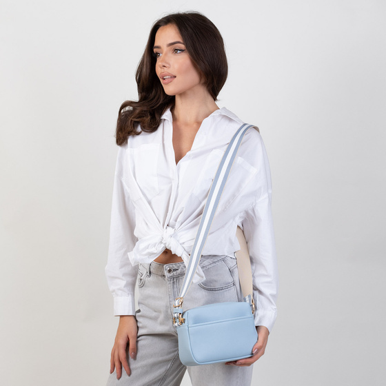 Alessio TOREBKA Damska CROSSBODY LISTONOSZKA KOPERTÓWKA na ramię PASEK