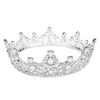 KORONA Diadem Tiara MISS GLOW ŚLUBNA SREBRNA cyrkonie KRYSZTAŁY