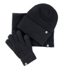 Alessio KOMPLET CZAPKA + KOMIN + RĘKAWICZKI DOTYKOWE ciepły POLAR ZIMOWY