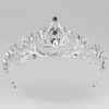 DIADEM Korona Tiara MISS GLOW ŚLUBNY srebrny cyrkonie KRYSZTAŁY