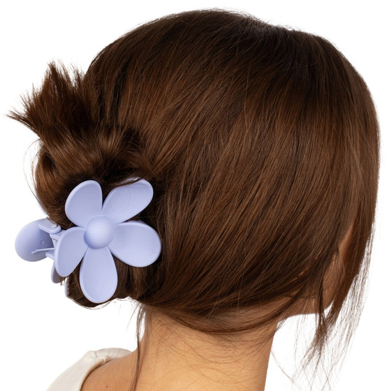 SPINKA DO WŁOSÓW duża klamra matowa klamerka żabka szczęka KWIAT