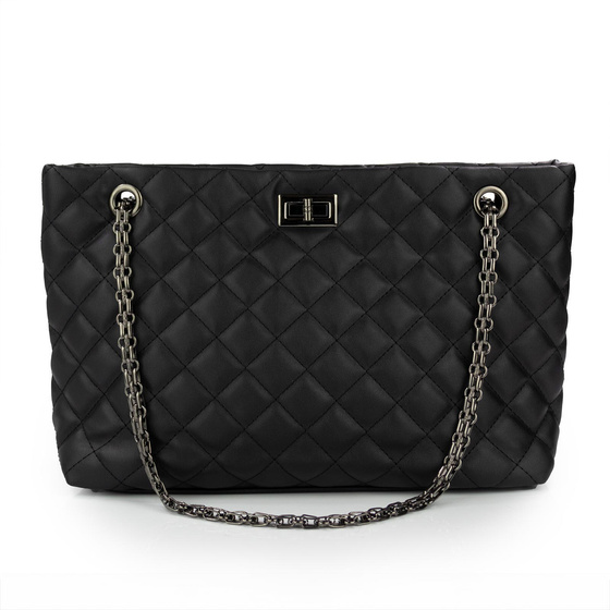 Alessio TOREBKA Damska PIKOWANA TORBA KLASYCZNA Shopper QUILTED