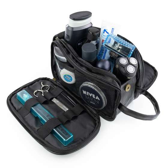 Alessio KOSMETYCZKA Męska Podróżna Saszetka ORGANIZER Na Kosmetyki XXL