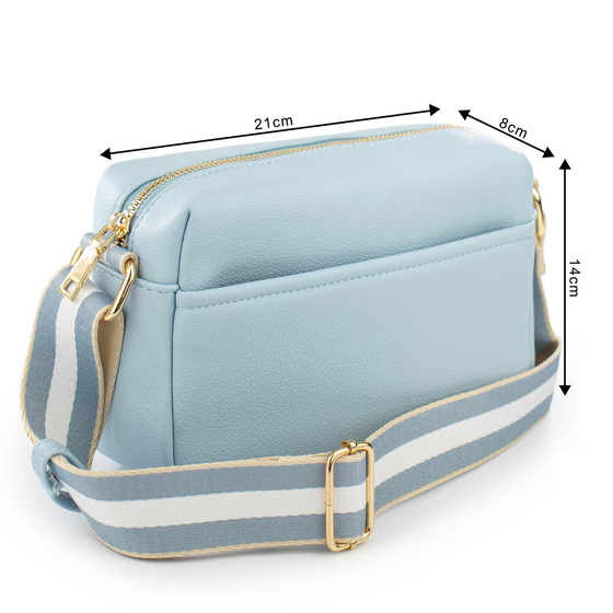 Alessio TOREBKA Damska CROSSBODY LISTONOSZKA KOPERTÓWKA na ramię PASEK