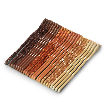 WSUWKI do włosów dwie kulki 24 sztuk BROKAT