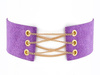 Choker NASZYJNIK przeplatany fioletowy
