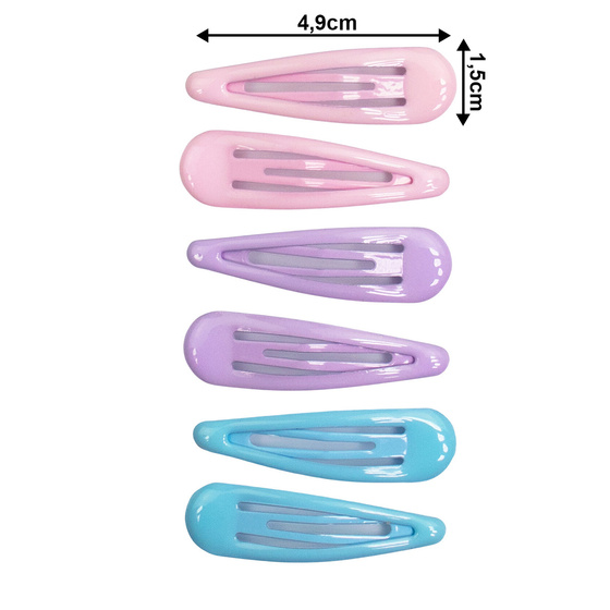 ZESTAW SPINEK dla dziewczynki 6 sztuk SPINKI DO WŁOSÓW dla dziecka spinka